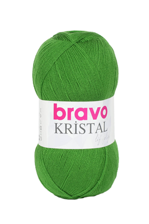 Bravo Kristal İp Yeşil 340 Lif İpi 100 gr - 475 m Örgü İpi