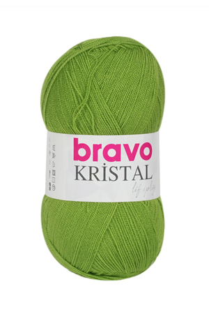 Bravo Kristal İp Yeşil 360 Lif İpi 100 gr - 475 m Örgü İpi