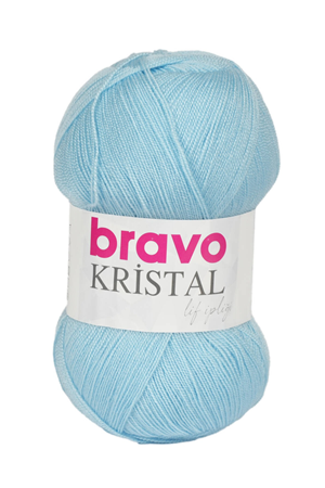 Bravo Kristal İp Bebe Mavi 720 if İpi 100 gr - 475 m Örgü İpi 