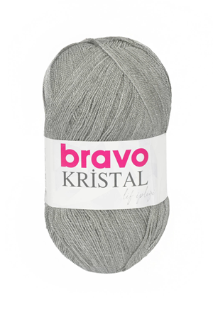 Bravo Kristal İp Açık Gri 915 if İpi 100 gr - 475 m Örgü İpi