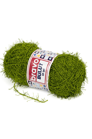Bravo Bulut 425 Yeşil Sert Lif İpi 100 Gr 100 Mt Örgü İpi