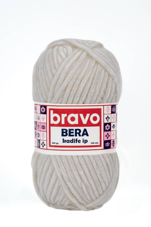 Bravo Bera 907 Koyu Krem Kadife İp Örgü İpi