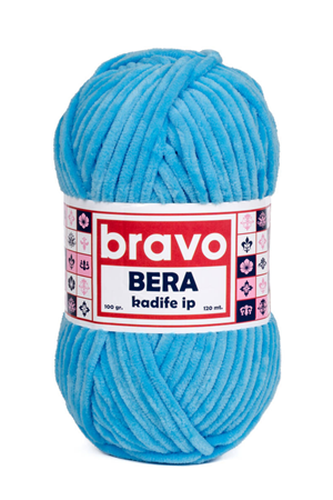 Bravo Bera 929 Turkuaz Kadife İp Örgü İpi