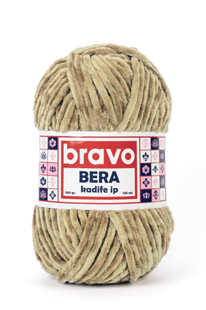 Bravo Bera 932 Sütlü Kahve Kadife İp Örgü İpi
