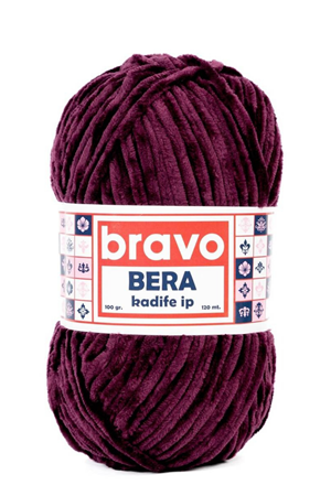 Bravo Bera 936 Bordo Kadife İp Örgü İpi