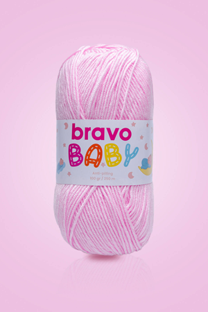 Bravo Baby Pembe 550 Anti Piiling 100 Gr 250 Mt