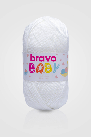 Bravo Baby Beyaz 101 Anti Piiling 100 Gr 250 Mt