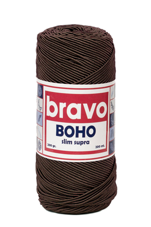 Boho - Slim Supra 210 Acı Kahve - 200 Gr 200 Mt Mumlu İp Supla İpi