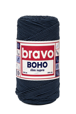 Boho - Slim Supra 260 Lacivert - 200 Gr 200 Mt Mumlu İp Supla İpi