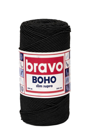 Boho - Slim Supra 270 Siyah - 200 Gr 200 Mt Mumlu İp Supla İpi