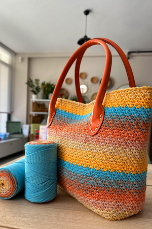 Pamuk Makrome Batik Örgü İpi - 2031 Colour Mix