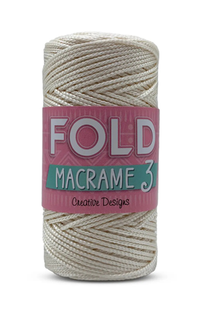 Fold Yarn Makrome No:3 - 010 Polyester Makrome Ipi 1 Mm - 100 gr - 115 M Supla Ip Çanta Ipi