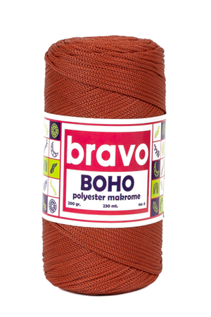 Polyester Makrome No:4 - Kiremit 118 Polyester Makrome Ipi - 200 gr - 230 M Supla Ip Çanta Ipi 2 Mm