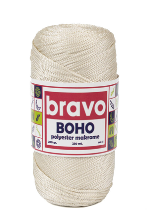 Polyester Makrome No:4 - Kemik 010 Polyester Makrome Ipi - 200 gr - 230 M Supla Ip Çanta Ipi 2 Mm