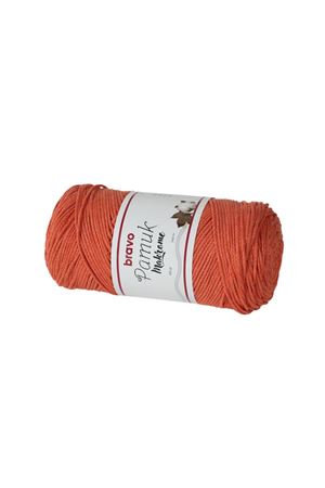 Pamuk Makrome 702 Turuncu Örgü İpi 250gr 240mt  Pamuk İp Çanta İpi