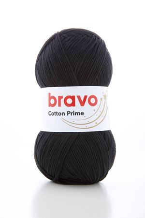 Cotton Prime Siyah Pamuk Akrilik Örgü İpi 100gr 330m