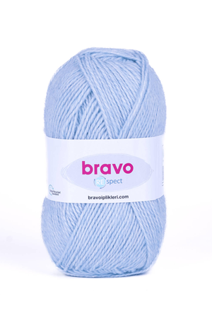 Respect - 77 Bebe Mavi - 100g / 230m Örgü İpi Pamuk Akrilik