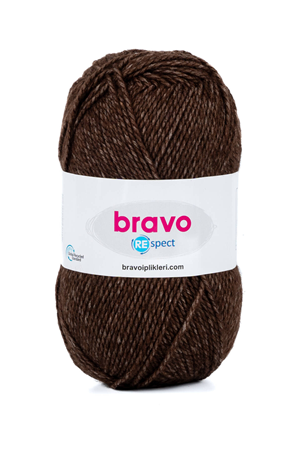 Respect - 80 Acı Kahve - 100g / 230m Örgü İpi Pamuk Akrilik