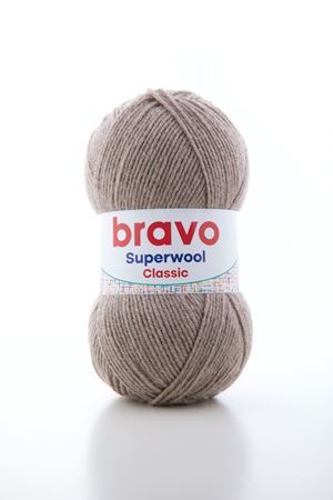 Süperwool Classic 004 Koyu Vizon Örgü İpi Yün Akrilik 100 gr 260 m