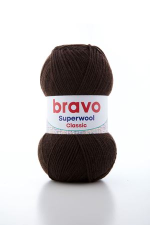 Süperwool Classic 007 Acı Kahve Örgü İpi Yün Akrilik 100 gr 260 m