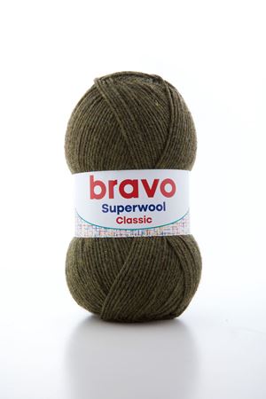 Süperwool Classic 009 Haki Yeşil Örgü İpi Yün Akrilik 100 gr 260 m