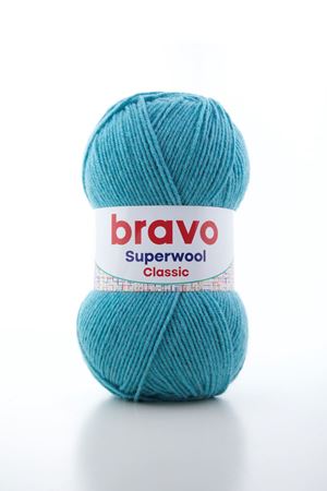 Süperwool Classic 018 Turkuaz Örgü İpi Yün Akrilik 100 gr 260 m