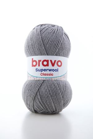 Süperwool Classic 022 Gri Örgü İpi Yün Akrilik 100 gr 260 m