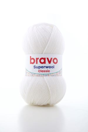 Süperwool Classic 025 Kırık Beyaz Örgü İpi Yün Akrilik 100 gr 260 m
