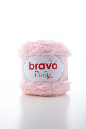 Fluffy - 107 Pembe 100 Gr 100 Mt Örgü İpi Peluş İp Yumoş İp