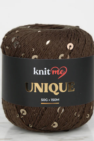 Uniqe - Acı Kahve Pullu İp El Örgü İpi - 02