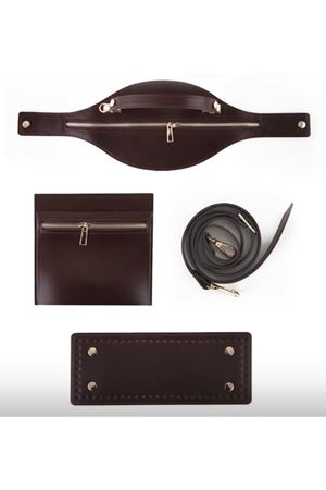 Kürk Ipi Çanta Örgü Kiti Acı Kahve Paradise Kit  Çanta yapım malzemeleri İpler Dahil