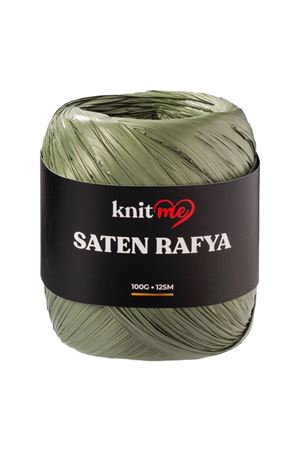 Knitme Saten Rafya İp Haki 100 Gr 125 Mt