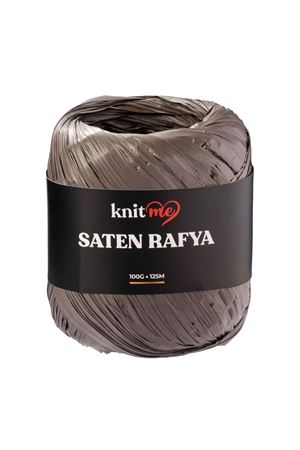 Knitme Saten Rafya İp Kahverengi 100 Gr 125 Mt 
