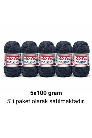 Natura Cotton Antrasit 102 Pamuk İplik 100gr 200mt