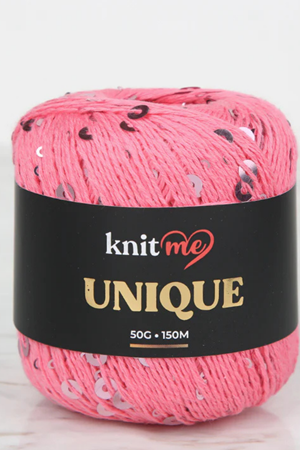 Uniqe - 9 Pembe Pullu İp El Örgü İpi 50g 150m