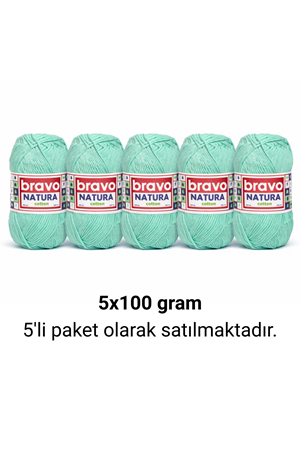 Natura Cotton Mint Yeşili 804 Pamuk İplik 100gr 200mt Örgü İpi Amigurumi İpi