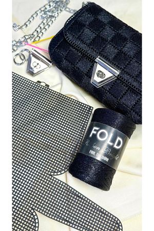 Kanvas Çanta Siyah Örgü Kiti 45x21cm - Simli Ribbon Bright Plastik Kanvas Çanta Seti Simli İp 