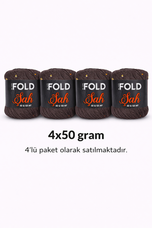 Şah - Acı Kahve 118A - Pullu İp 50 Gr 125 Mt Örgü İpi Hırka,Şal,Çanta İpi 