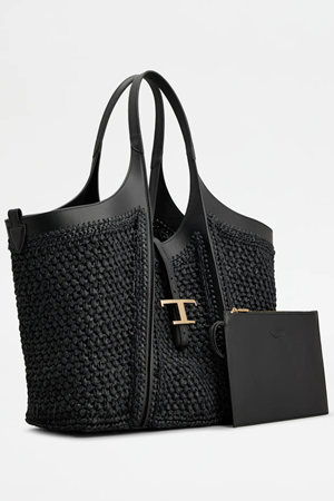 Tods Çanta Kiti Deri Örgü Kiti Lila İpsiz Tokalı Cüzdanlı 4lü Çanta Seti