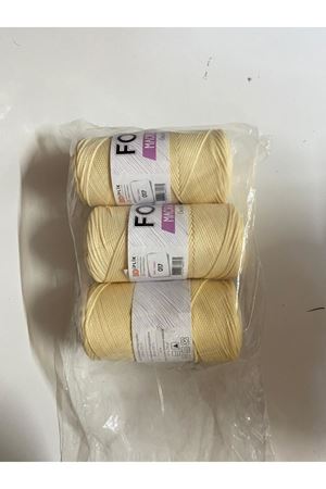 POLYESTER MAKROME NO4 KREM 3 YUMAK TOPLAM 600 GRAM