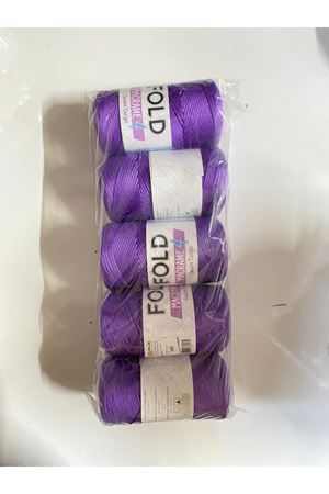 POLYESTER MAKROME NO4 LİLA 5 YUMAK TOPLAM 1 KİLO 