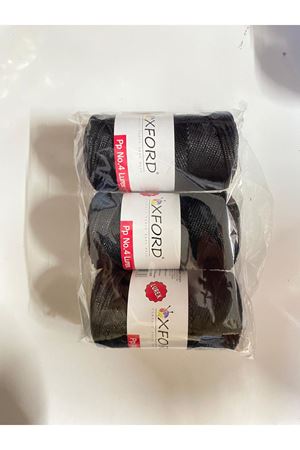 POLYESTER SİMLİ MAKROME NO4 SİYAH 3 YUMAK TOPLAM 600 GRAM 