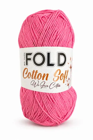 Cotton Soft - Pembe 405 Pamuk Ip 100 Gram %100 Pamuk Amigurumi İpi Çanta İpi