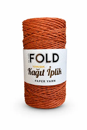 Yumuşak Kağıt İp Kiremit 200 Gram Örgü İpi Çanta İpi