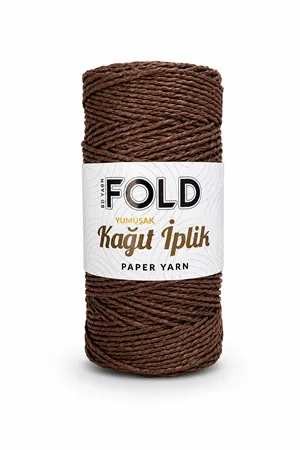 Yumuşak Kağıt İp Acı Kahve 200 Gram Örgü İpi Çanta İpi 