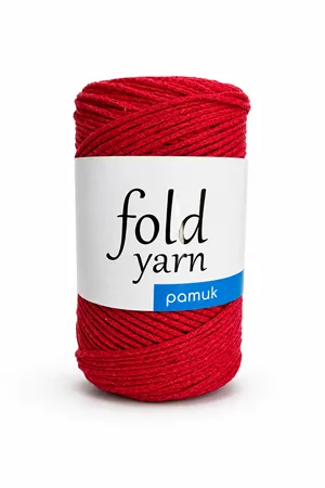 Premium Kırmızı Koton Pamuk Makrome İpi 250 gr 2mm Cotton Zincir Makrome Çanta İpi Supla İpİ