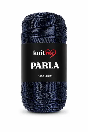Parla Lacivert Simli Örgü İpi Çanta İpi Supla İpi 100 Gram 235 Metre