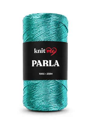 Parla Nil Yeşili Simli Örgü İpi Çanta İpi Supla İpi 100 Gram 235 Metre 