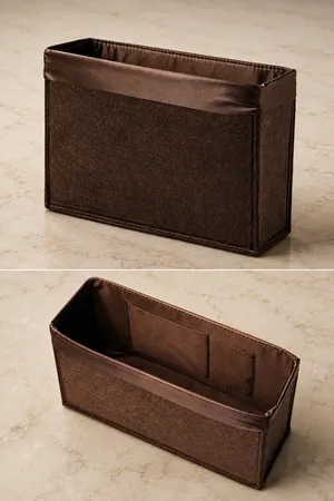Tabanlı Keçe Çanta Astarı Kahverengi 30*20 cm