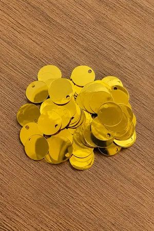 20 mm Gold 20 Gram Çanta Pulu Hırka Pulu Ortalama 200 adet 